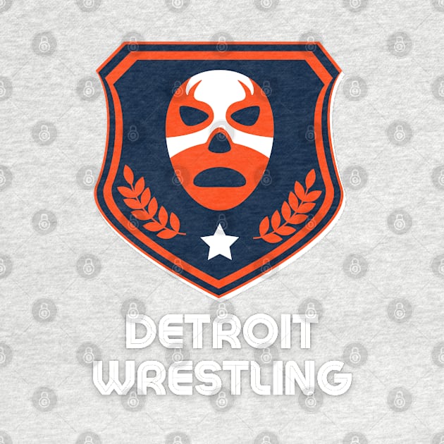 Detroit Wrestling "Baseball Cat Blue" by DDT Shirts